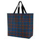 Large One Shoulder Shopping Bag Plaid