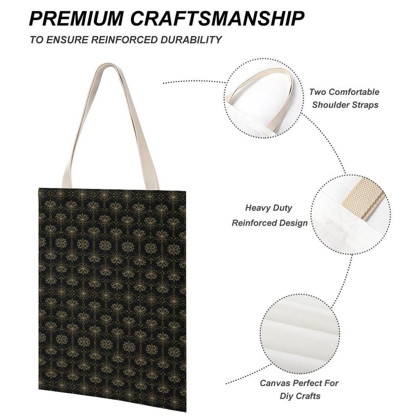 Tote Canvas Bag (Dual-sided Printing)