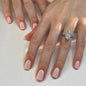 Red short square manicure classic solid color 365nails – Image 7