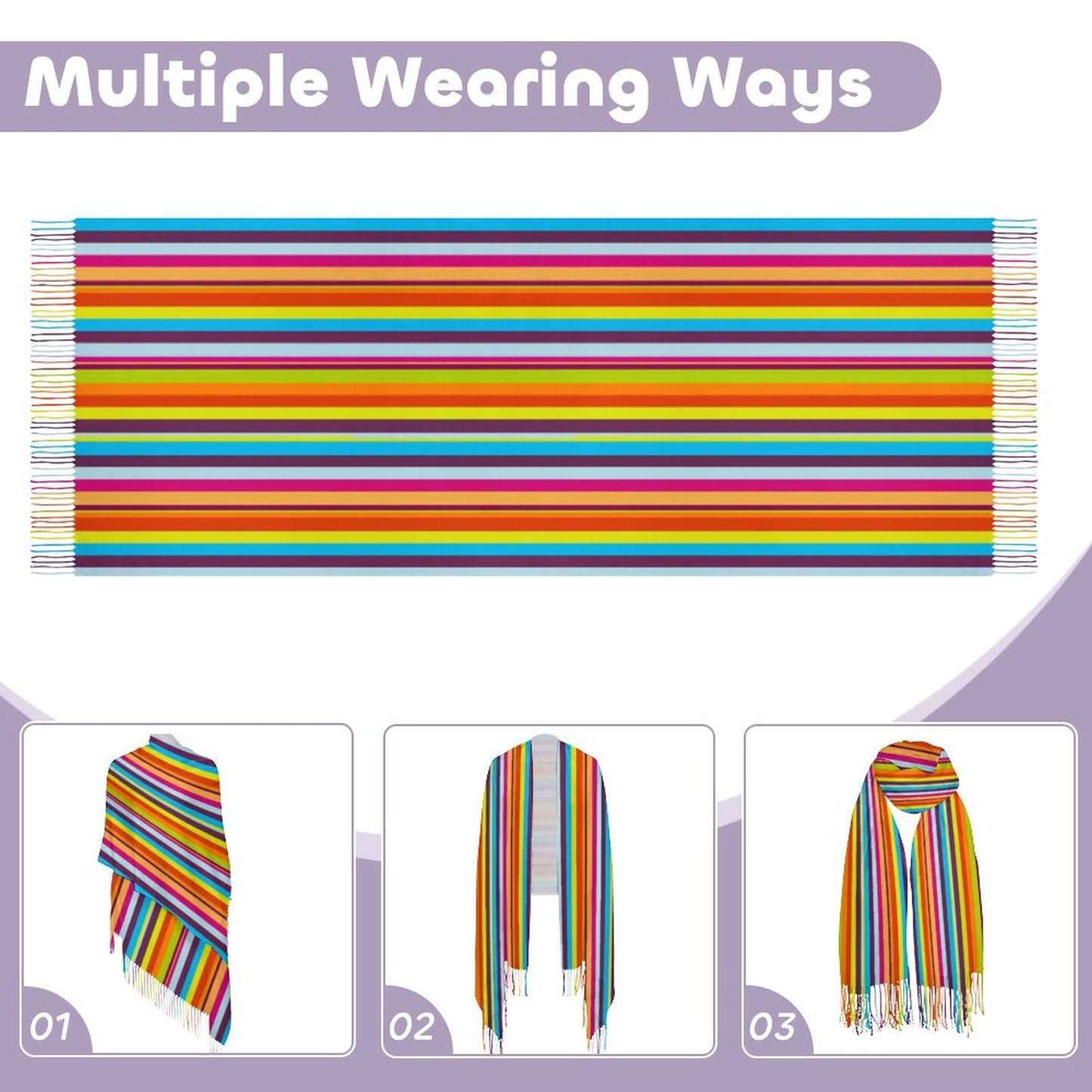 Cashmere-like Tassel Scarf