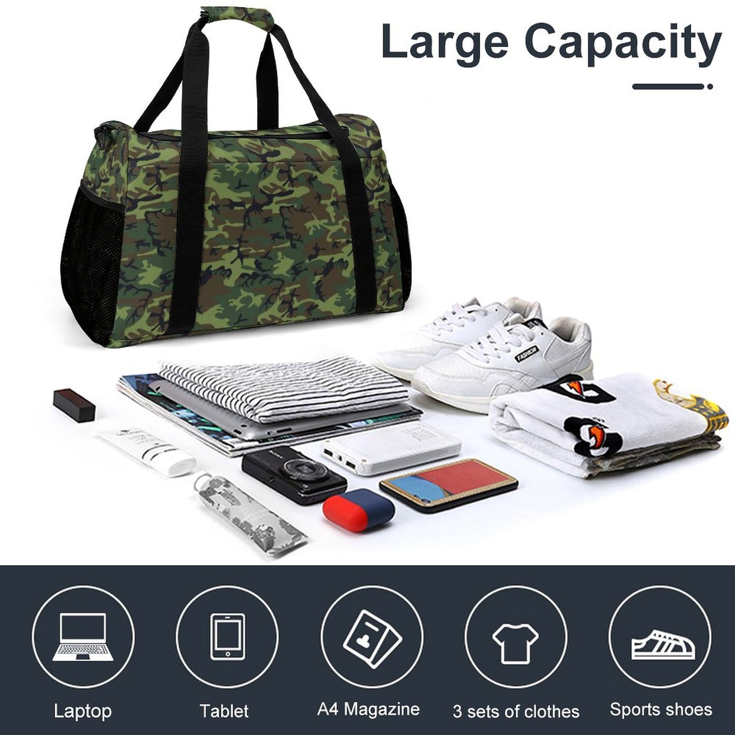 Travel Duffel Bag - Camo