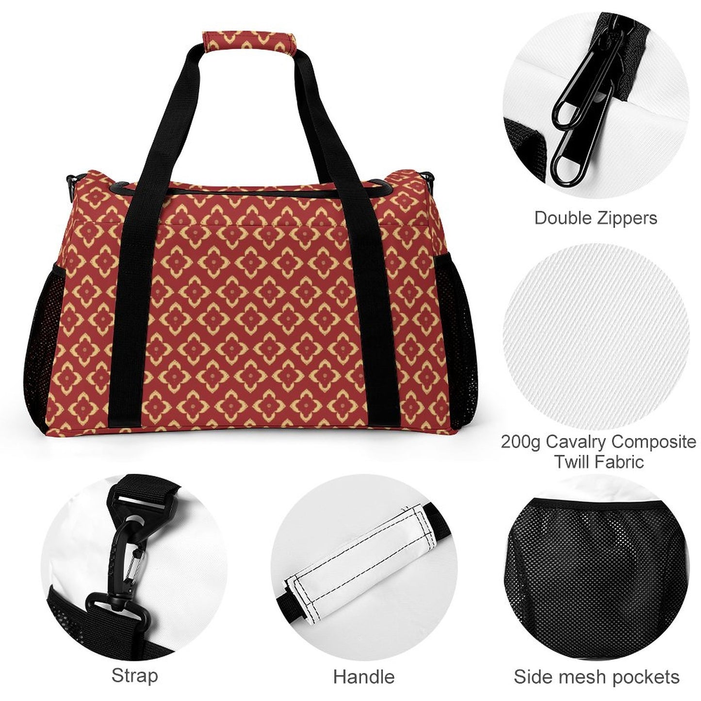 Travel Duffel Bag - Red