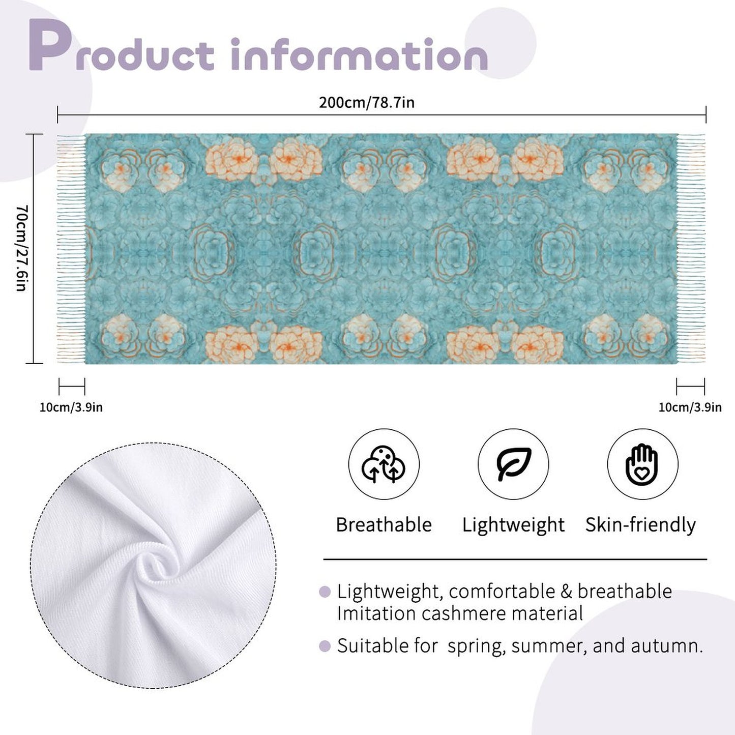 Cashmere-like Tassel Scarf