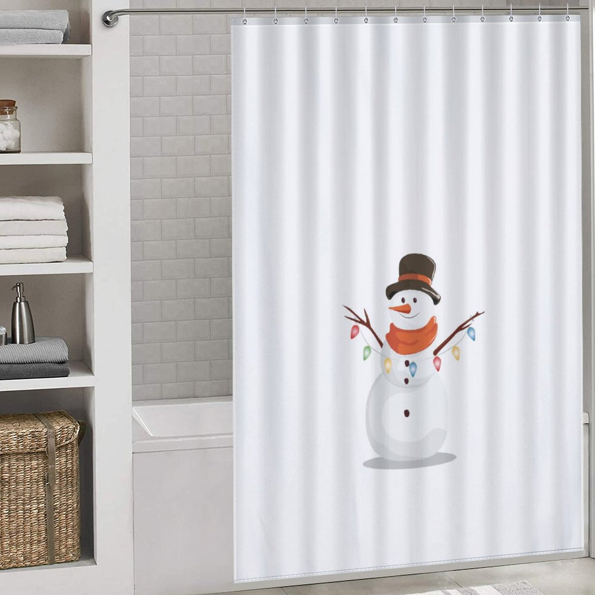 Snowman Shower Curtain