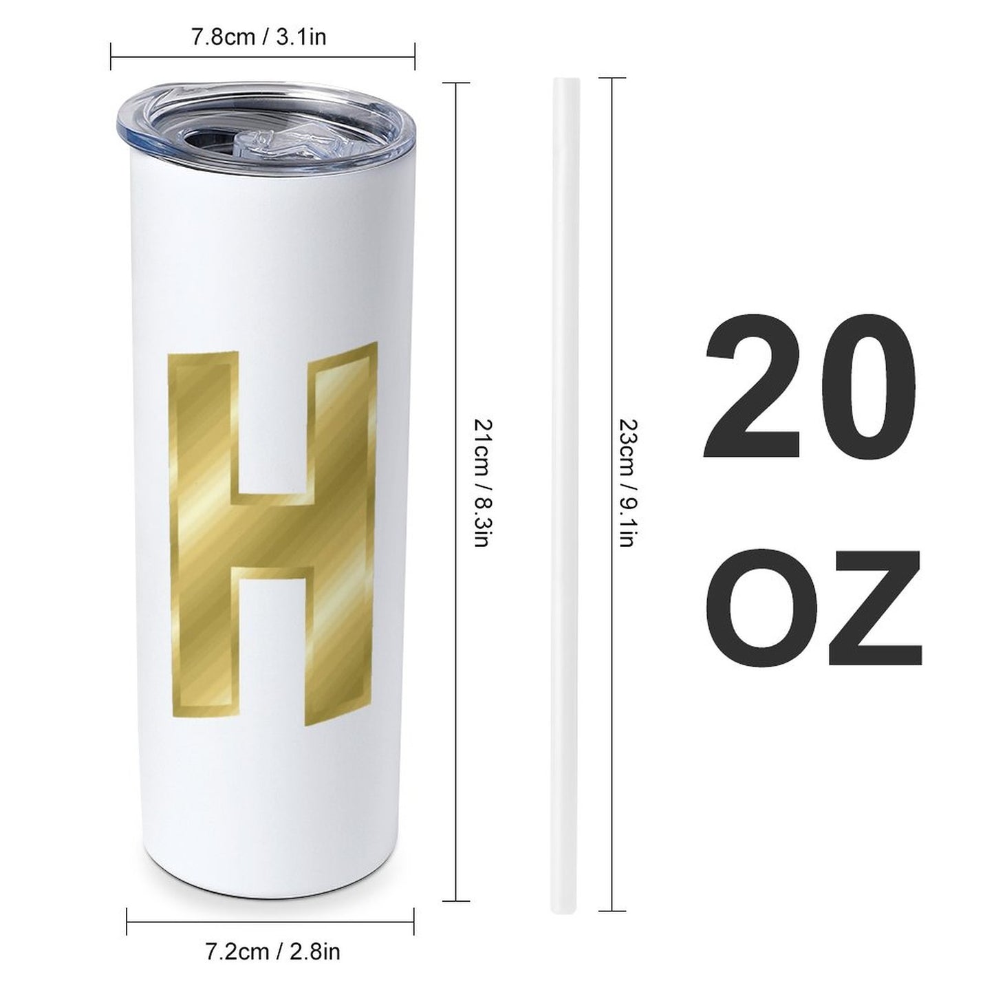 20oz Large Capacity Car Cup with Lid