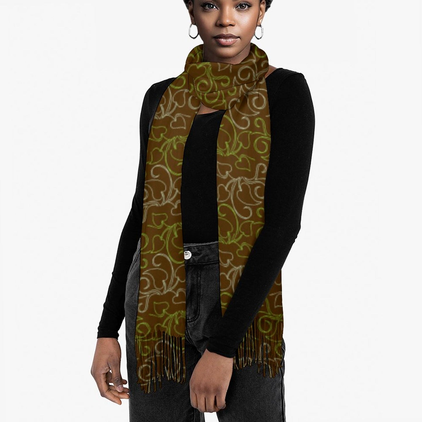 Cashmere-like Tassel Scarf