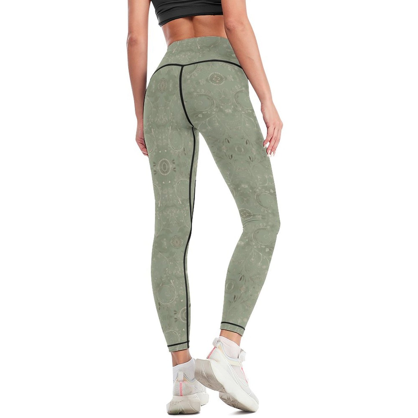 Women Workout Yoga Pants with Lines