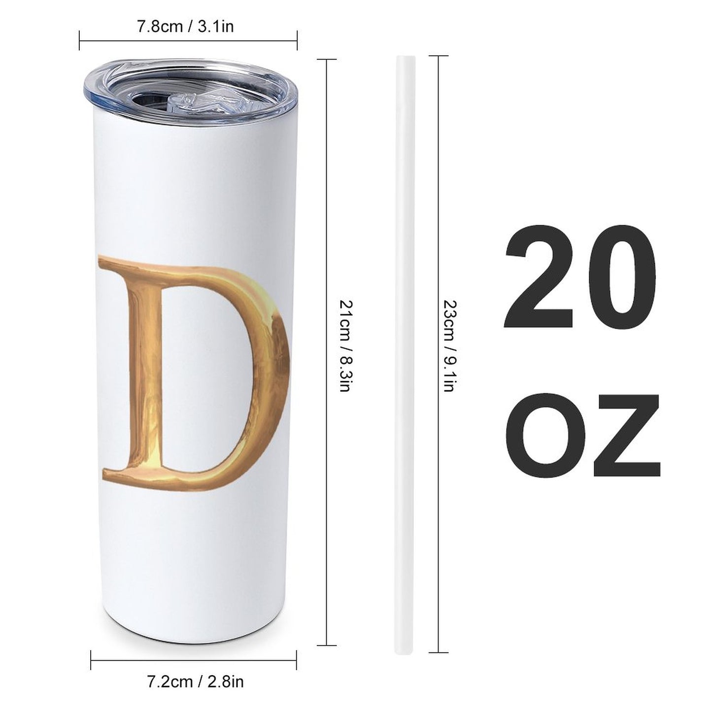 20oz Large Capacity Car Cup with Lid