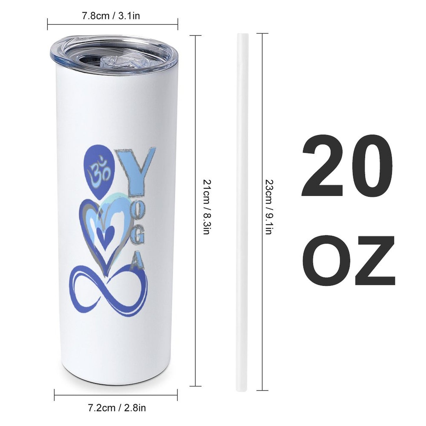 20oz Large Capacity Car Cup with Lid