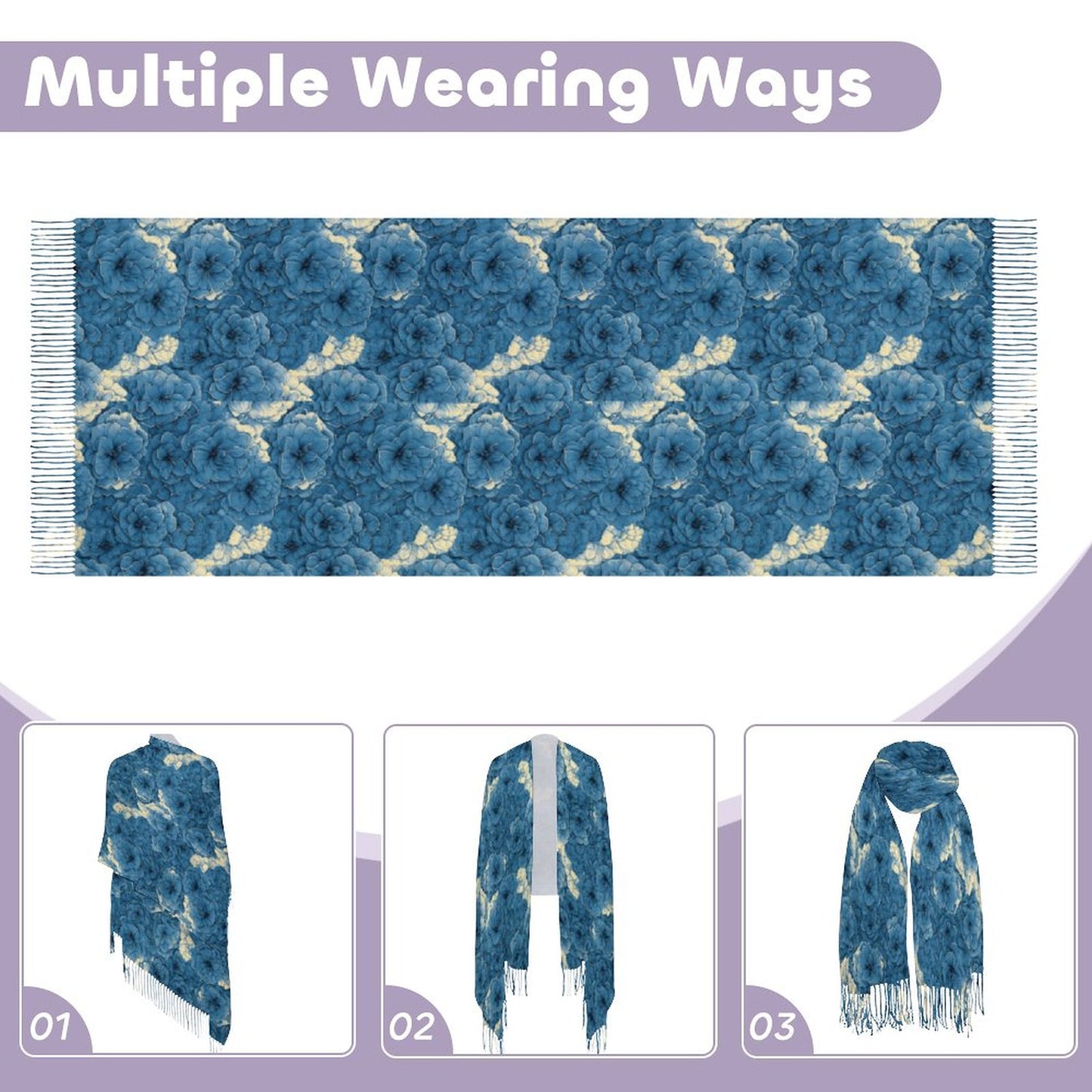 Cashmere-like Tassel Scarf