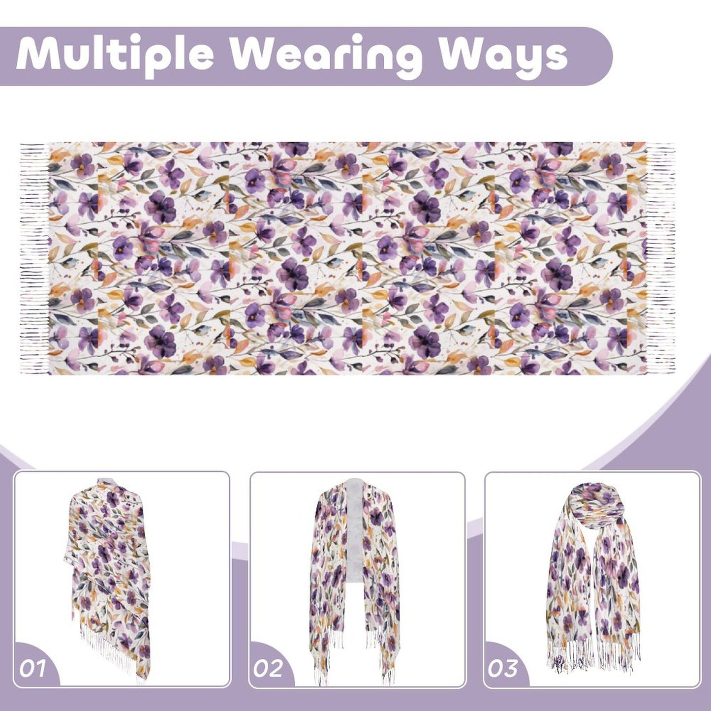 Cashmere-like Tassel Scarf