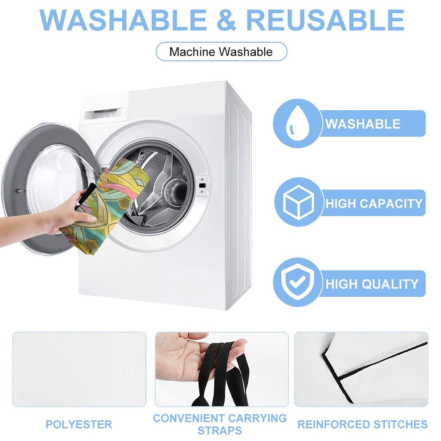 Large One Shoulder Shopping Bag