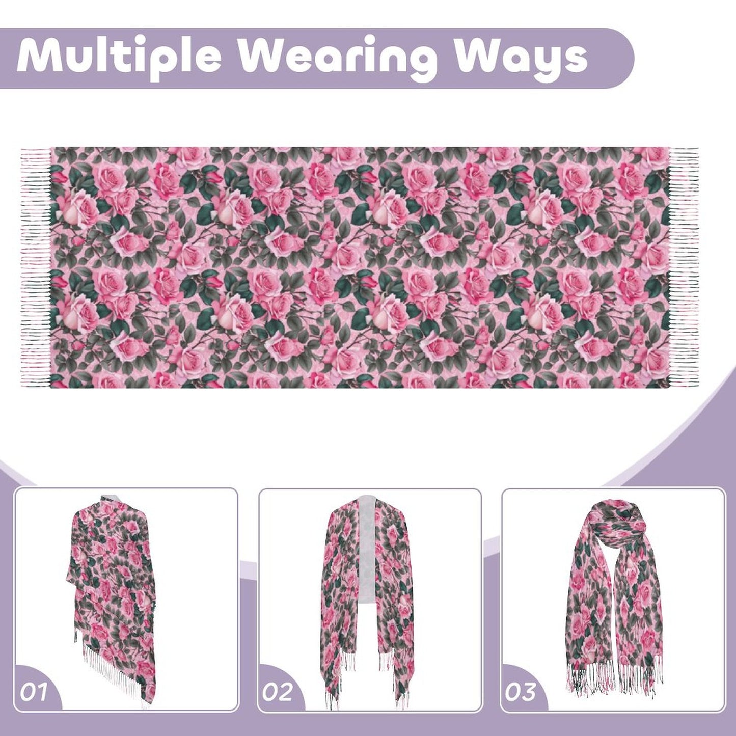 Cashmere-like Tassel Scarf