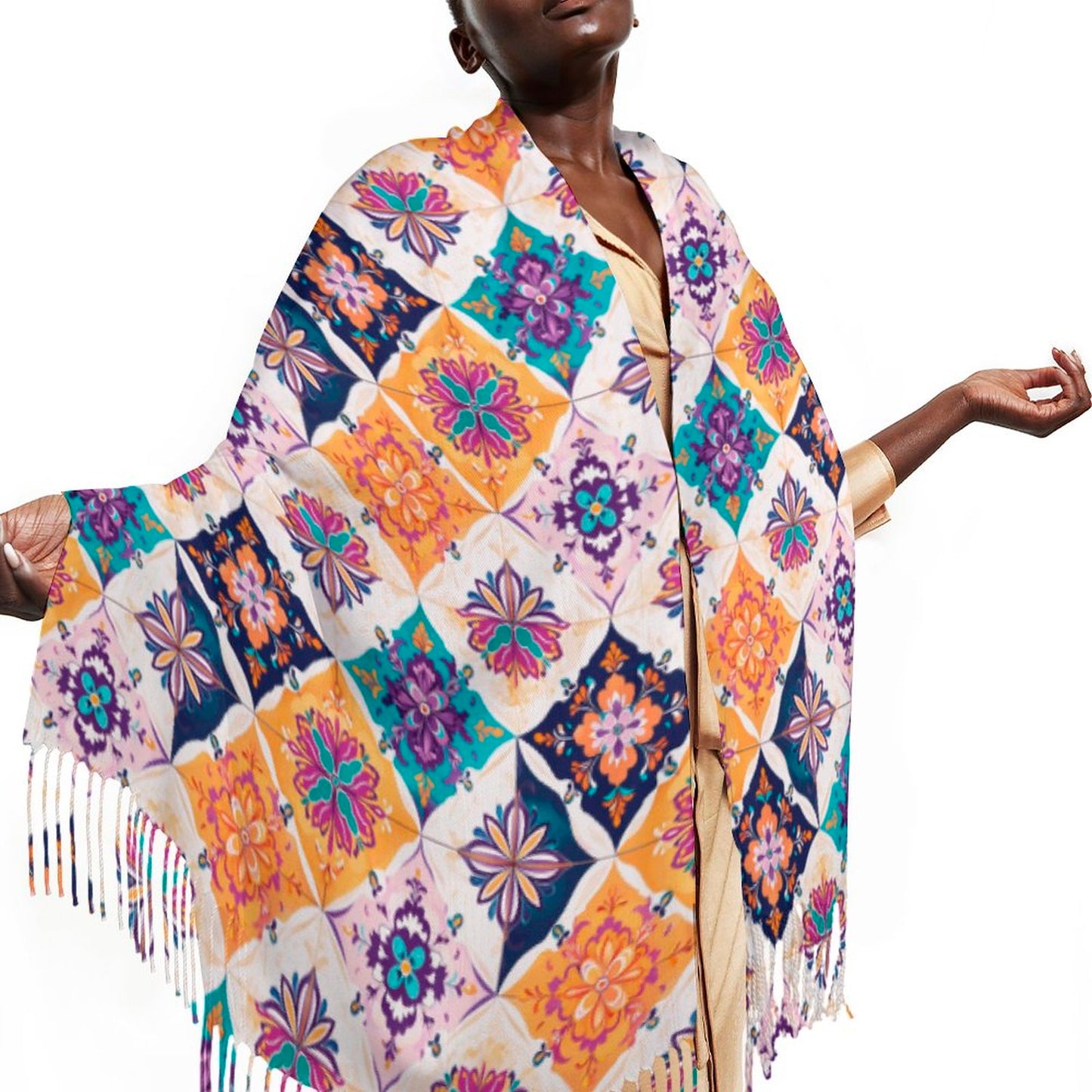 Cashmere-like Tassel Scarf