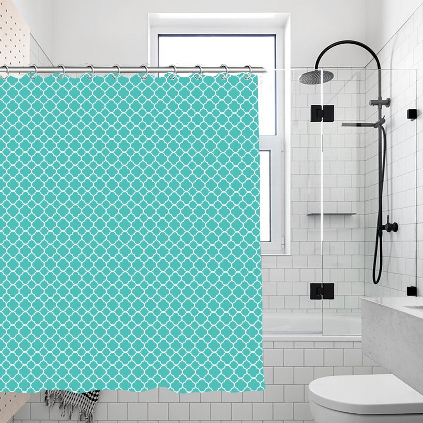 Waterproof Shower Curtain Teal