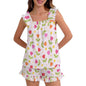 Ruffled Pajama Set