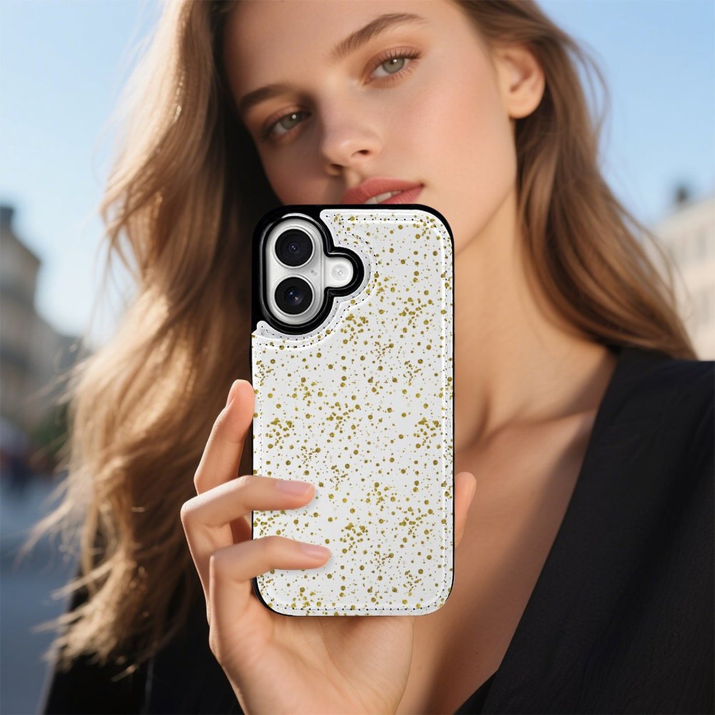 Gold Spark Mobile Phone Case for Apple iPhone 17 Series
