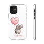 Cute Hippo Phone Case - Good Vibes Design, Animal Lover Gift, Fun Accessory, Birthday Present, Phone Accessories