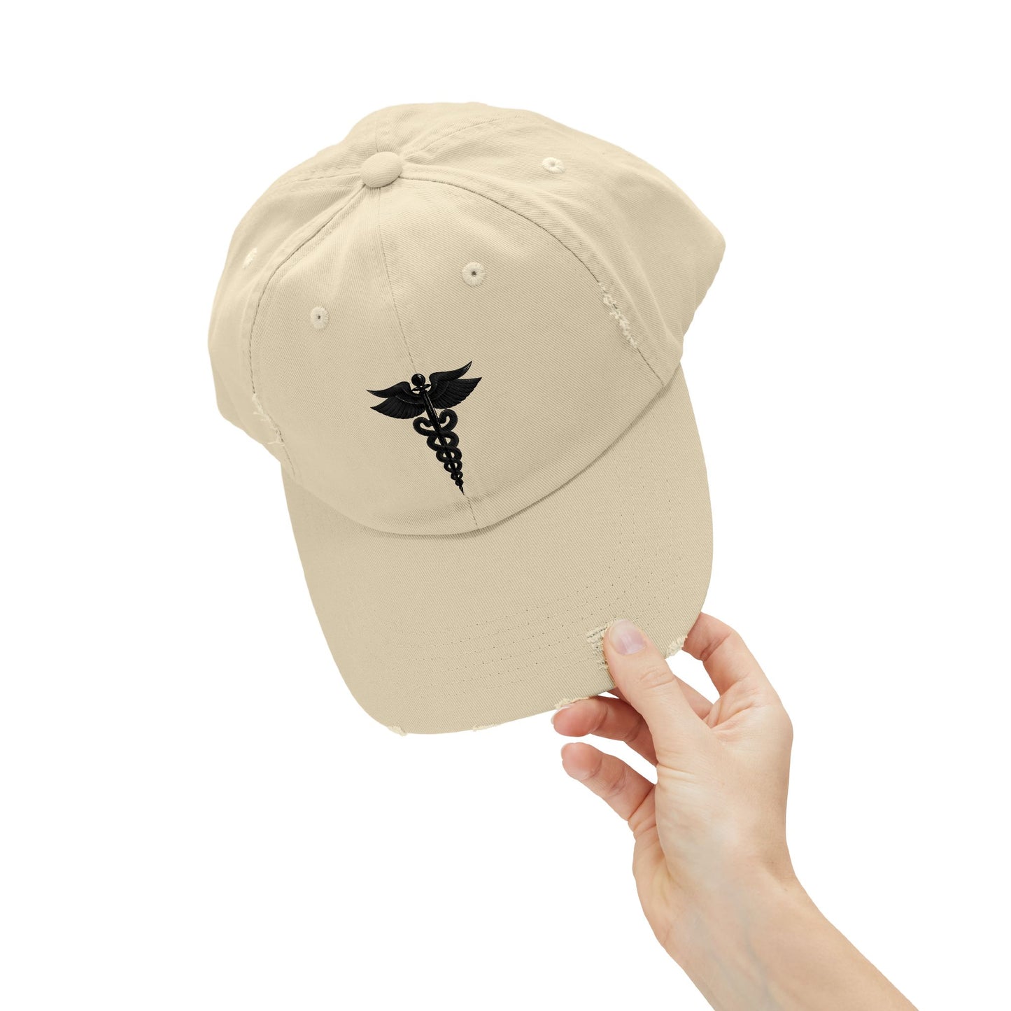 Unisex Distressed Cap with Caduceus Design, Perfect Gift for Healthcare Workers, Casual Style for Every Occasion, Fashionable Medical [...]