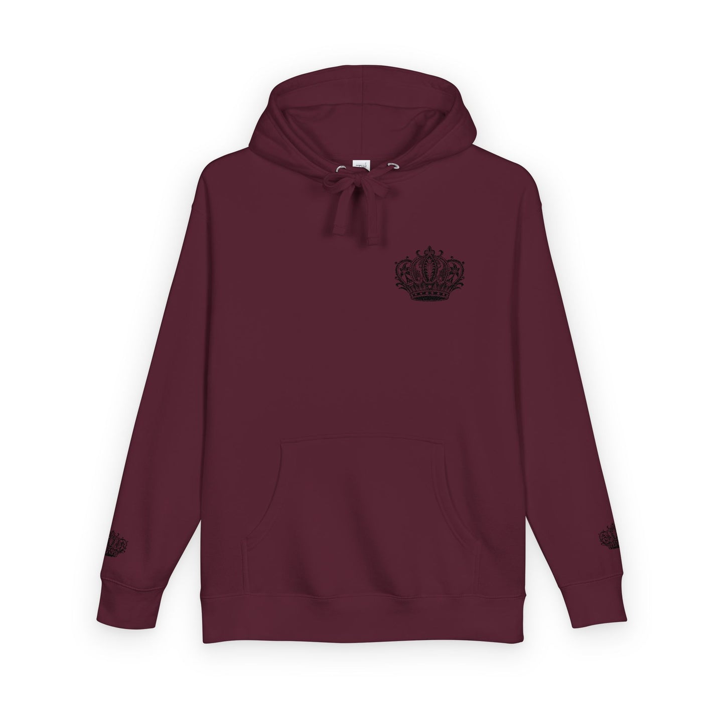 Crown Floral Unisex Fleece Hoodie | Cozy Streetwear, Perfect Gift for Him & Her, Autumn Fashion, Casual Wear, Trendy Outfit