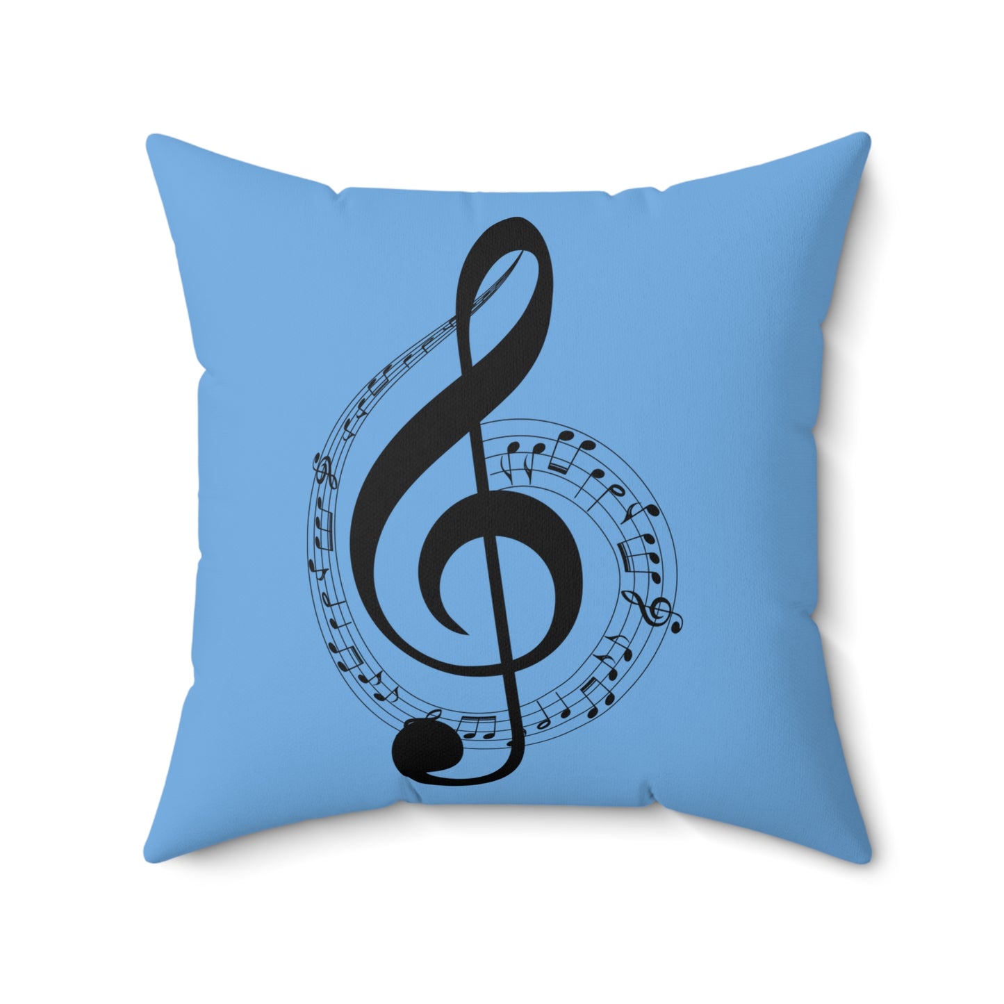 Musical Notes Pillow, Cozy Home Decor, Perfect Gift for Musicians, Music Lover's Room Accent, Unique Music Themed Pillow
