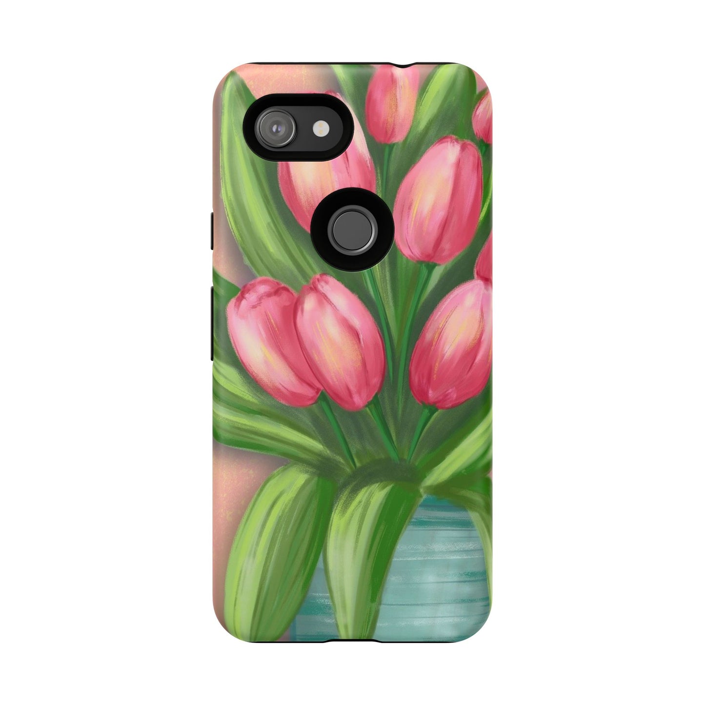 Floral Phone Case with Vibrant Tulips - Tough Cases for Garden Lovers, Spring Gifts, Nature Enthusiasts, Unique Gadget Accessories, [...]