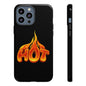 Stylish Phone Case, Hot Flames Design, Gift for Teens, Trendy Accessory, Protective Cover, Unique Phone Case
