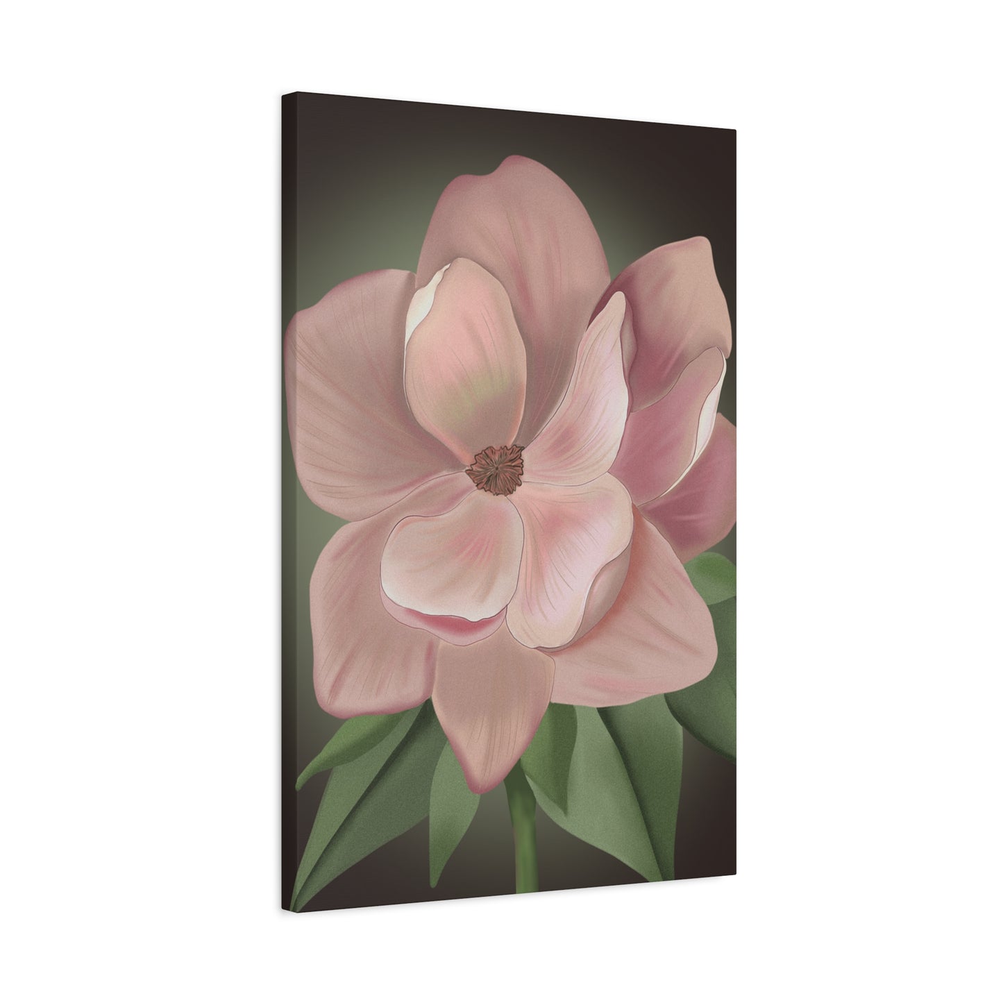 Matte Canvas, Stretched, 1.25" Pink Flowers