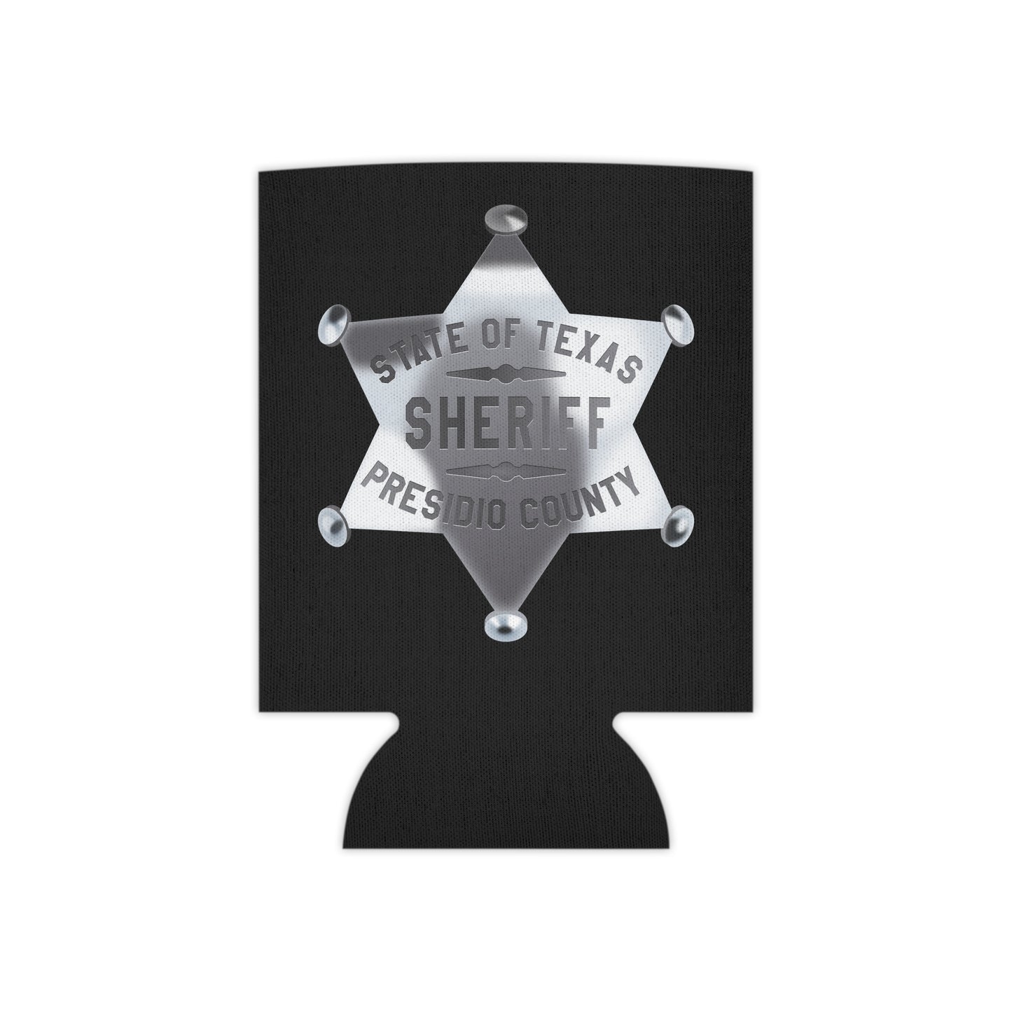 Sheriff Badge Can Cooler, Texas Sheriff Cooler, BBQ Coolers, Party Drink Holder, Outdoor Event Gifts, Custom Koozie