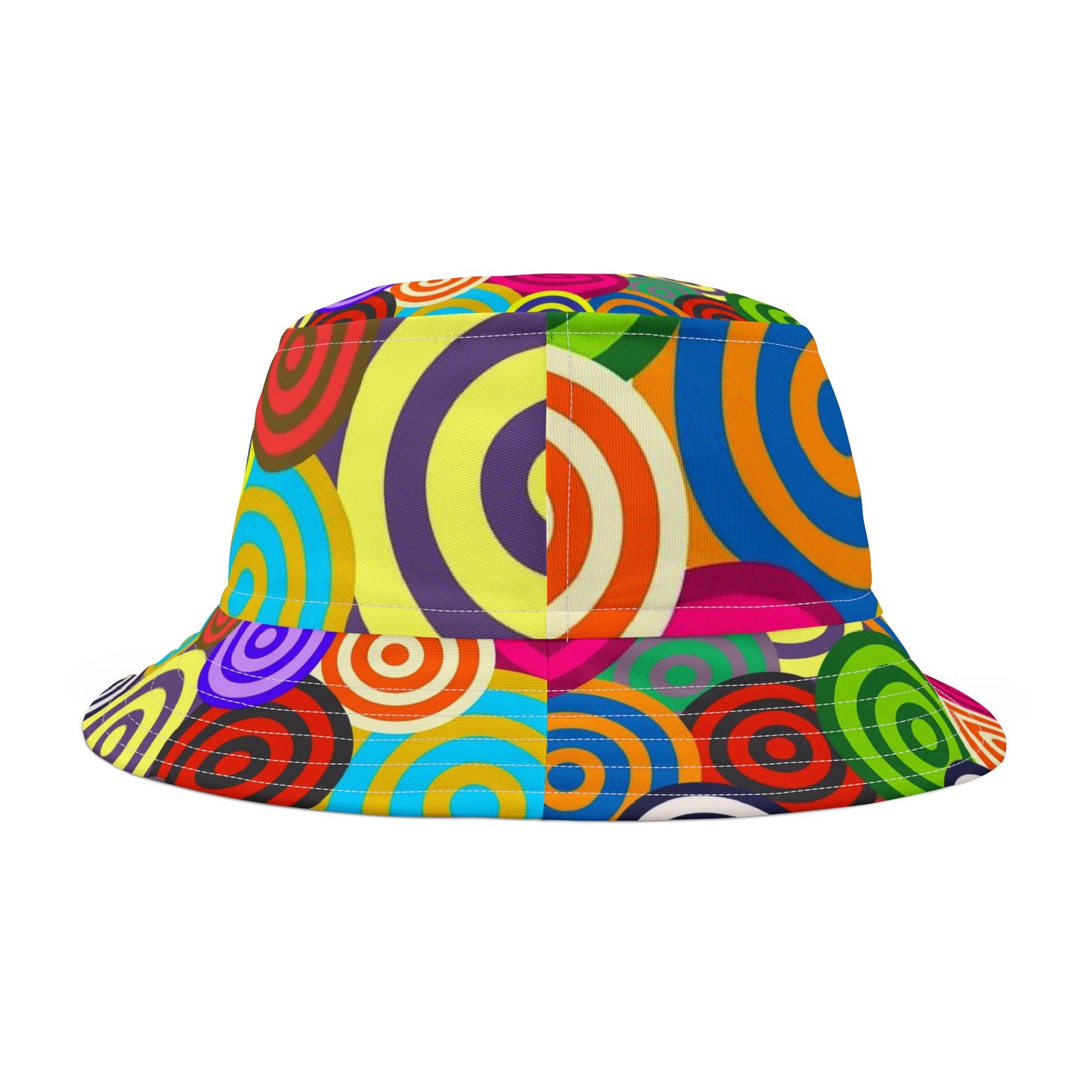 Colorful Abstract Bucket Hat, Stylish Summer Accessory, Trendy Fashion Hat, Vibrant Outdoor Gear, Gift for Music Festivals, Beach Wear