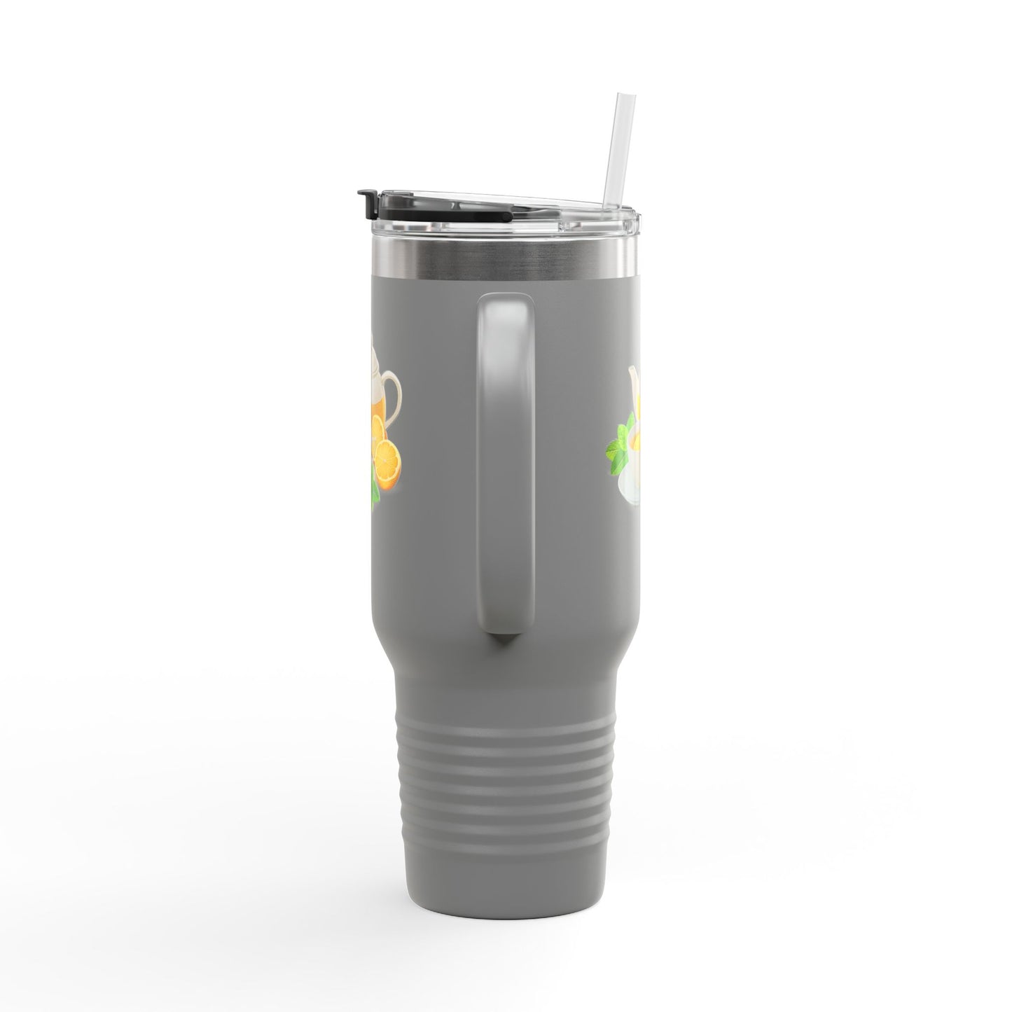 Lemonade Insulated Travel Mug, Perfect for Hot Drinks, Summer Picnics, Outdoor Adventures, Gifts for Tea Lovers, 40oz