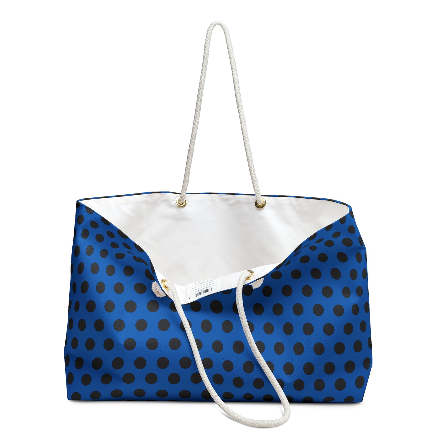 Polka Dot Weekender Bag, Travel Tote, Beach Bag, Gym Bag, Stylish Storage, Weekend Getaway