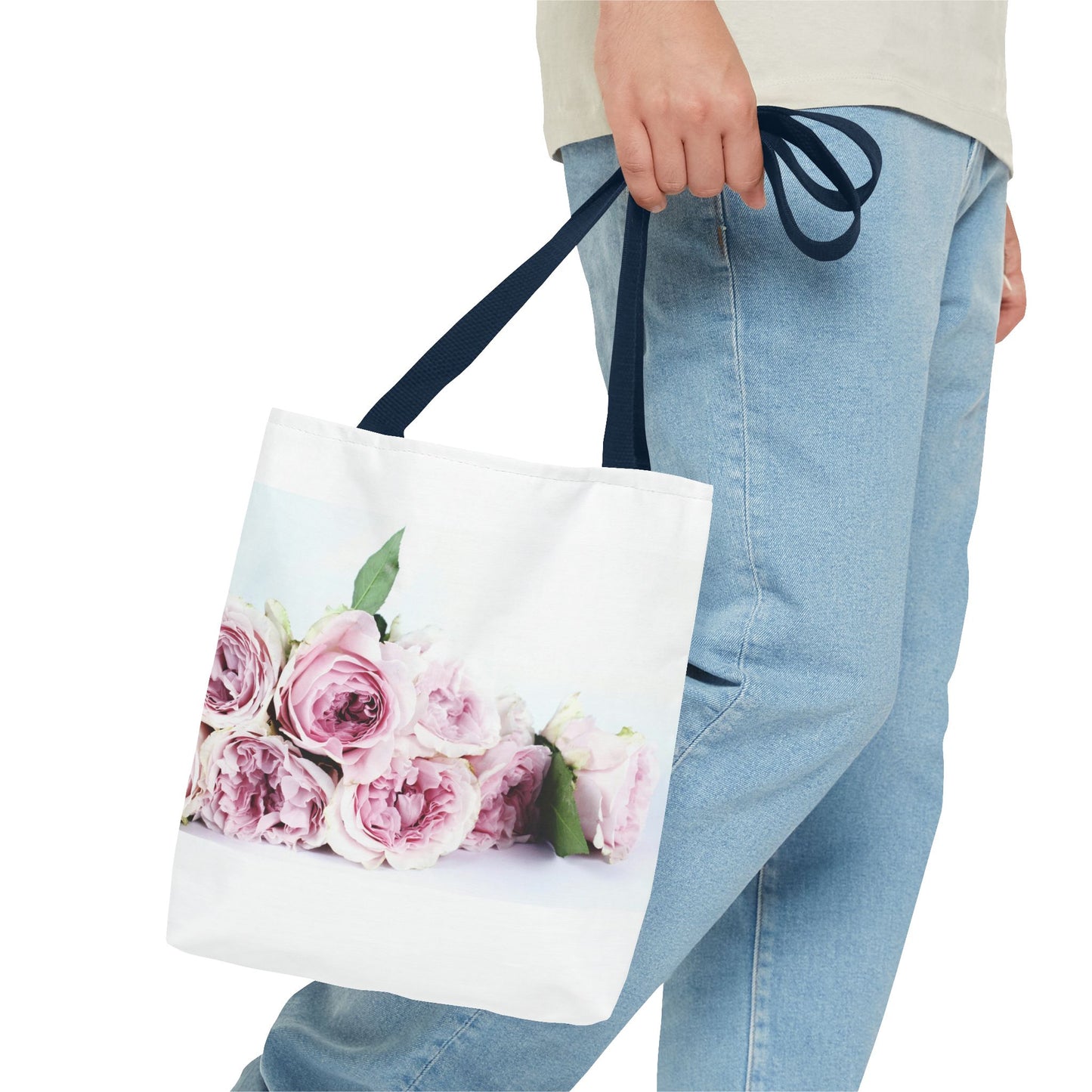 Floral Tote Bag, Elegant Rose Design