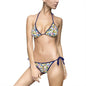 Colorful Floral Print Women's Bikini Swimsuit, Beachwear