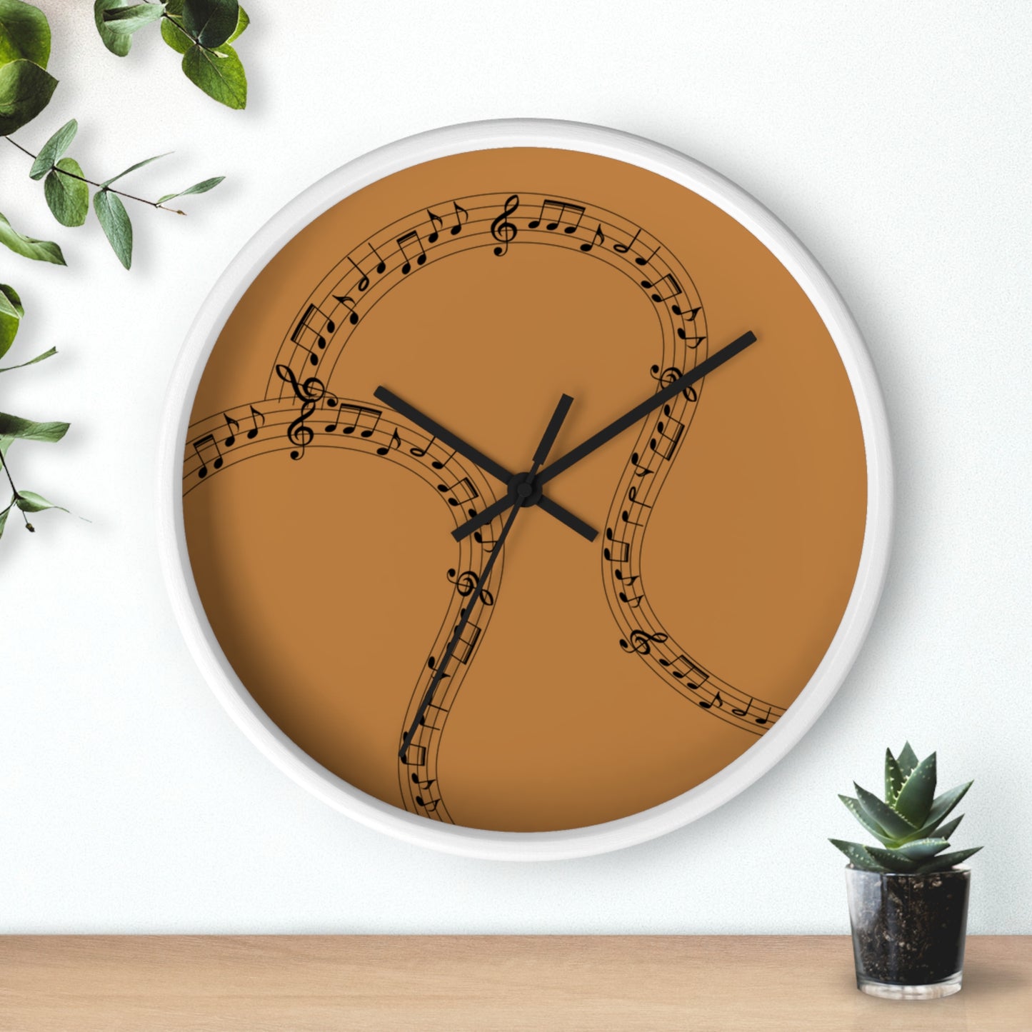 Musical Notes Wall Clock, Perfect for Music Lovers, Home Decor