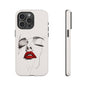 Stylish Phone Case with Artistic Lip Design, Femme Tech Accessory, Trendy Device Cover, Gift for Her, Unique Phone Accessories