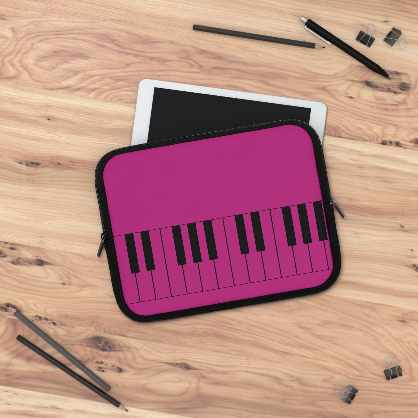 Piano Keys Laptop Sleeve | Music Lover's Case, Gifts for Musicians, Tech Accessories, Piano Decor, Stylish Computer Sleeves