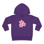Adorable Toddler Pullover Fleece Hoodie with Pink Flower Design, Kids Sweatshirt, Toddler Clothing, Spring Outfit, Cute Gift for Kids