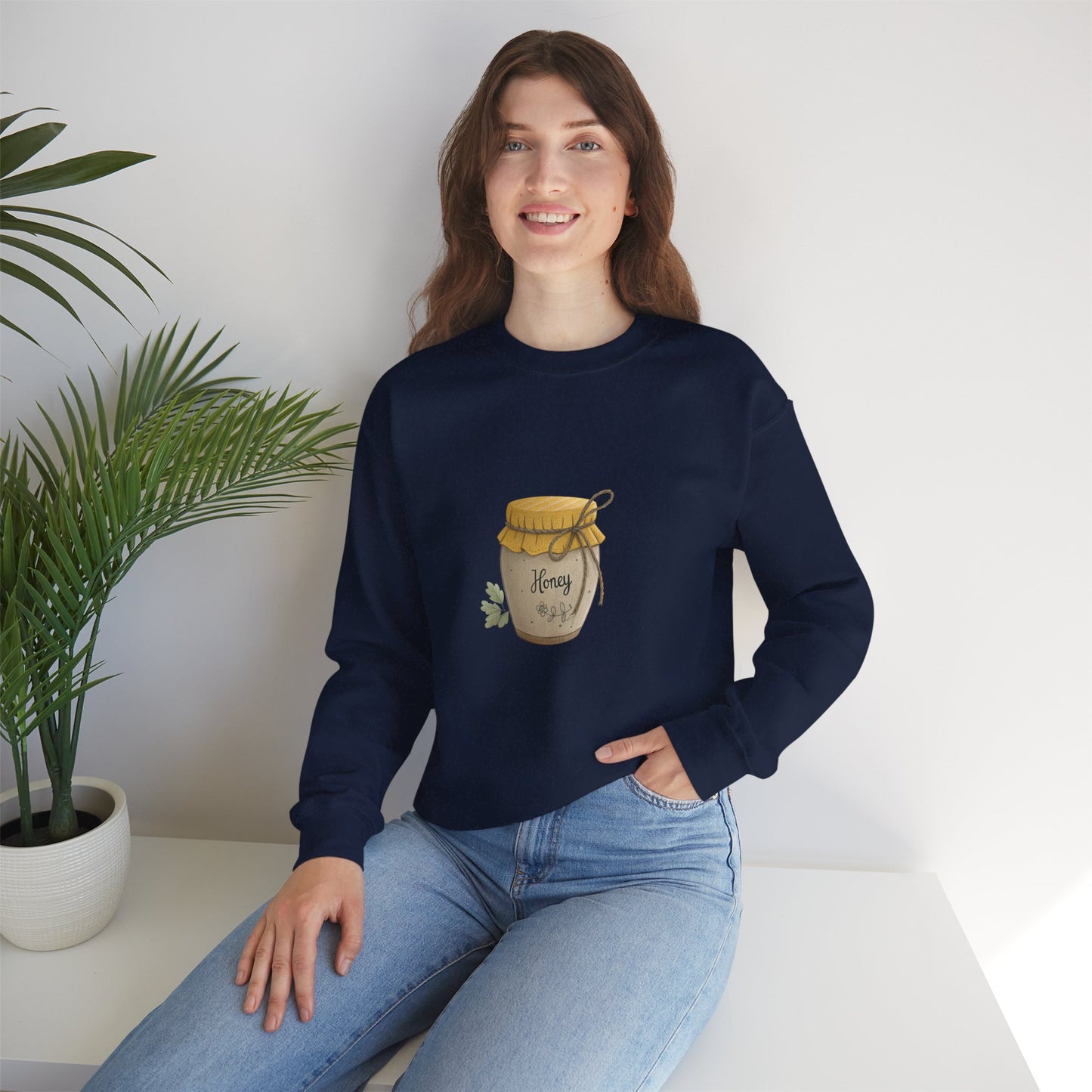 Honey Jar Sweatshirt, Cozy Gift, Fall Fashion, Unisex Apparel, Sweetheart Gift, Cute Sweatshirt