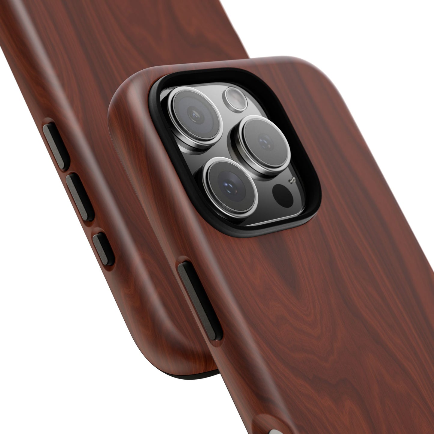 Wood Grain Phone Case, Stylish Tough Cases, Nature-Inspired Protective Cover, Unique Gifts for Him and Her, Eco-Friendly Tech Accessory