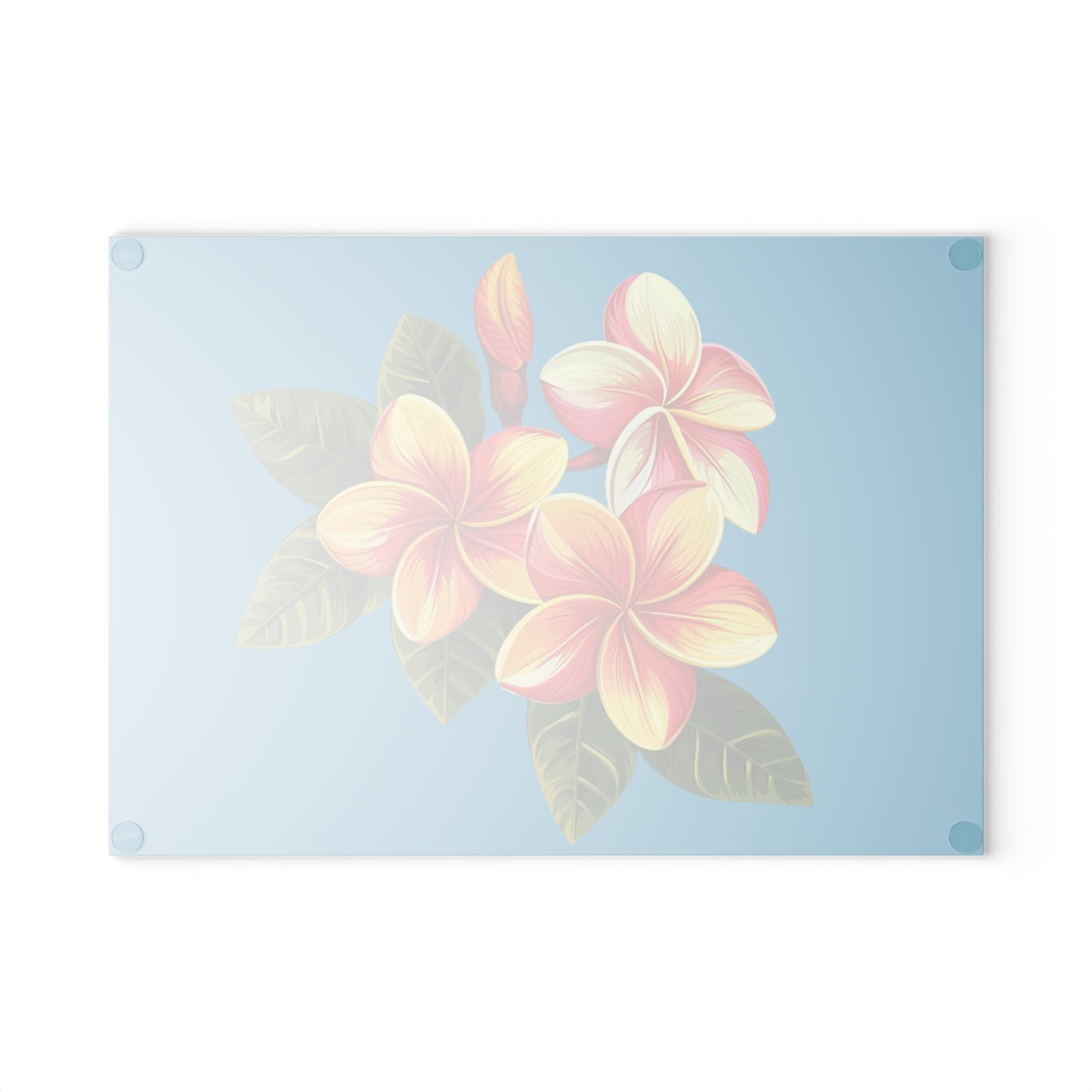 Tropical Floral Glass Cutting Board - Perfect Kitchen Decor for Home