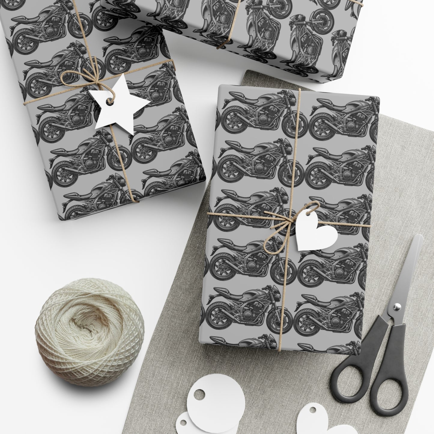 Motorcycle Gift Wrap Papers, Biker Party Wrapping Paper, Motorcycle Lover Presents, Unique Gift Wrap, Birthday and Christmas Wrapping