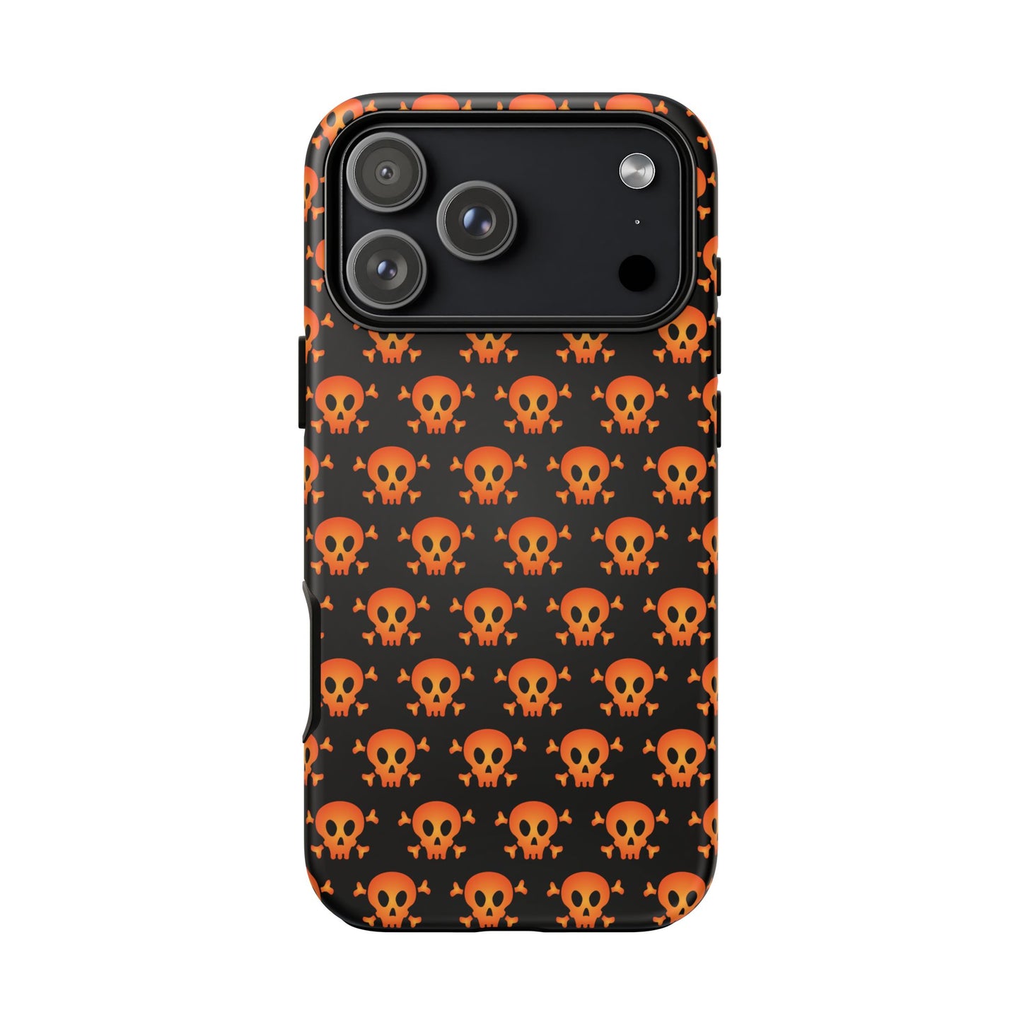 Halloween Skull Phone Case, Spooky Mobile Cover, Trick or Treat Accessory, Goth Gift, Skull Pattern Design