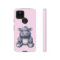 Cute Hippo Phone Case - Tough Cases, Animal Phone Cover, Kawaii Accessories, Gifts for Kids, Unique Tech Gear
