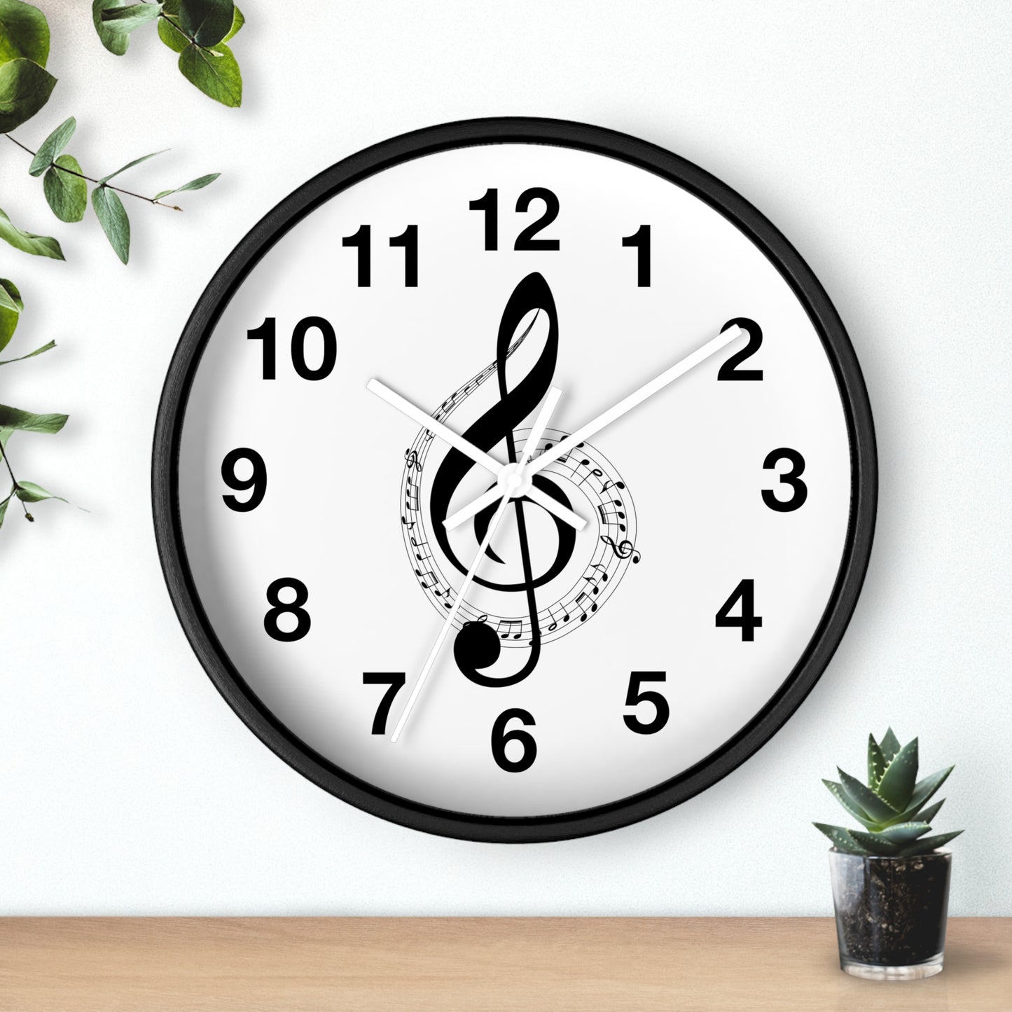 Musical Notes Wall Clock - Perfect for Music Lovers, Home Decor