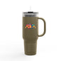 Colorful Insulated Travel Mug, Perfect for Road Trips, Camping, Parties, Gifting, or Everyday Use - 40oz Humor Design