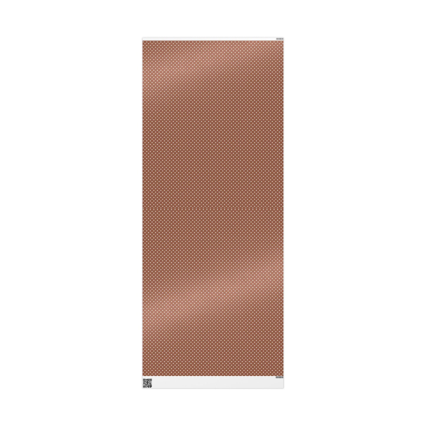 Polka Dot Brown Wrapping Paper Roll — Reversible Holiday & Gift Wrap