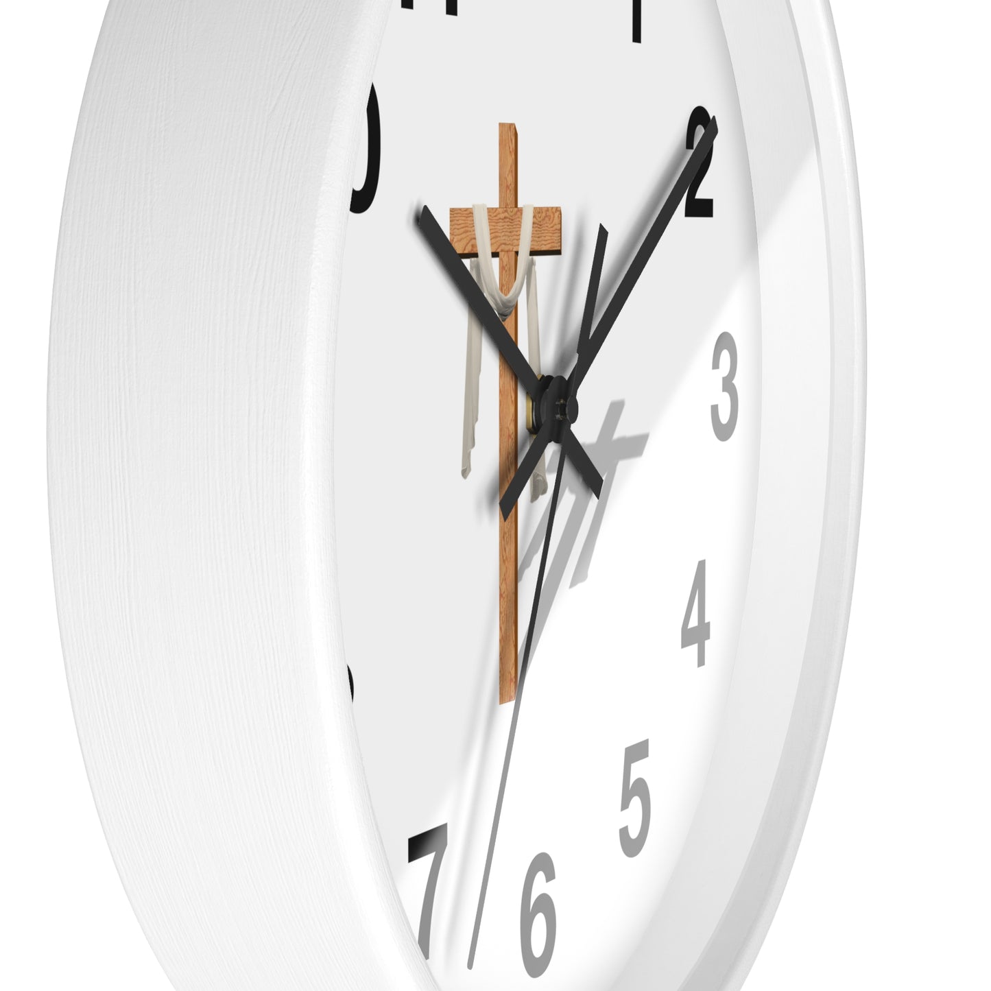 Faith-Inspired Wall Clock for Home Decor, Christian Gift, Religious Wall Art, Inspirational Timepiece, Perfect for Holidays and Celebrations