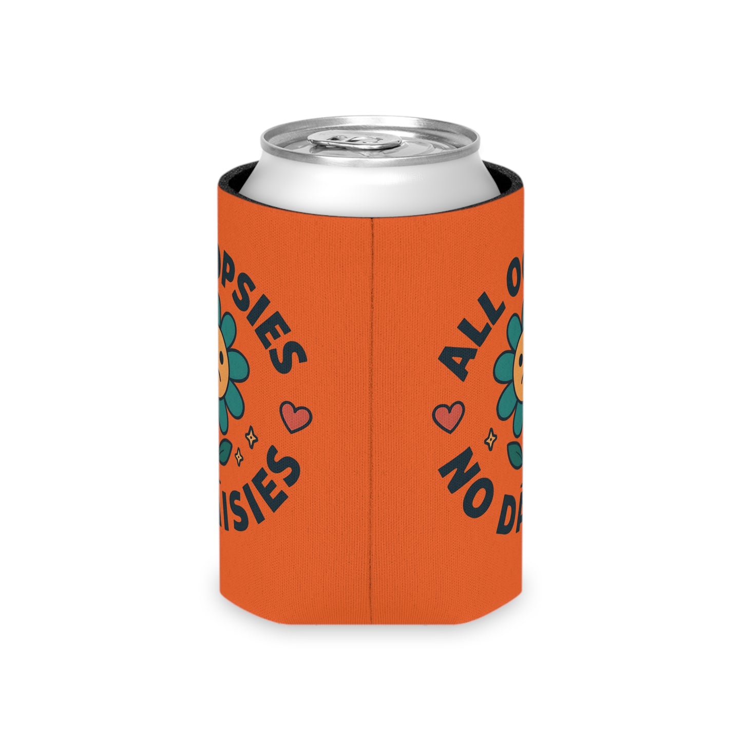 Cheerful Can Cooler with Flower Design - Great for Parties, Picnics, Gifts, Beach Days, and Summer Celebrations
