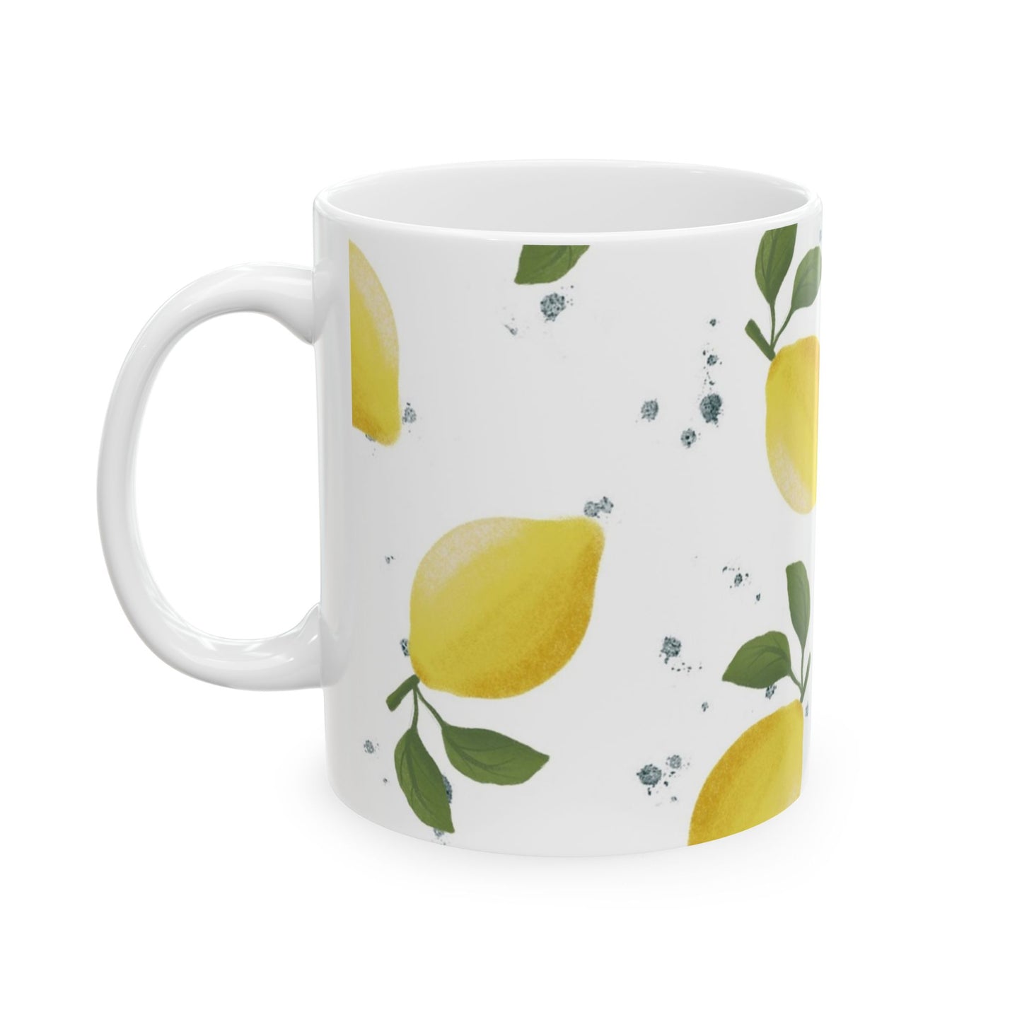 Lemon Grove Ceramic Mug | Citrus Decor Gift, Kitchen Tea Cup, Summer Vibes Drinkware, Eco-Friendly Coffee Mug, Lemon Lover's Collection